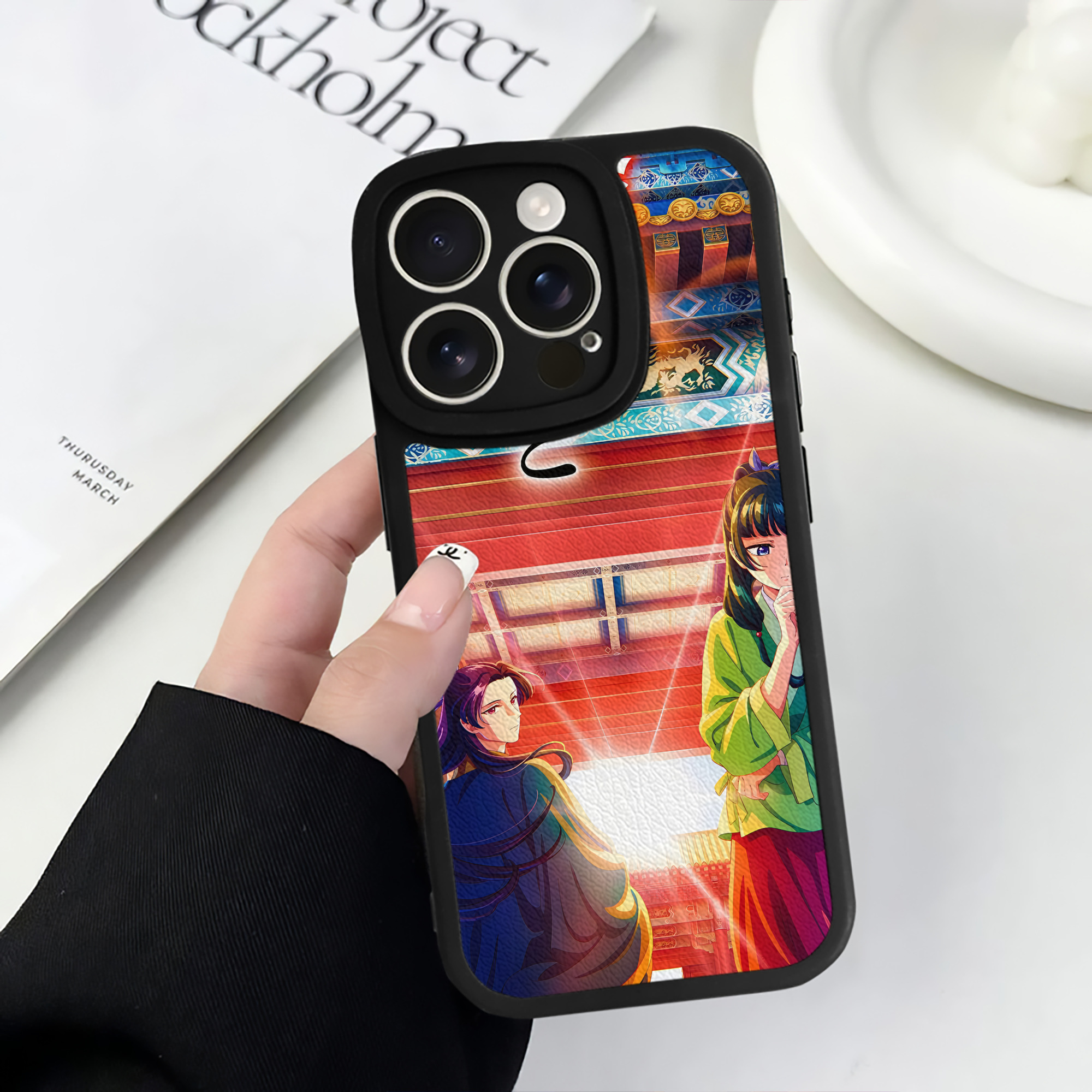 薬屋のひとりごと The Apothecary Diaries 【iPhone 16シリーズ対応】シリコンスマホケース（レザー調） 材質：シリコン